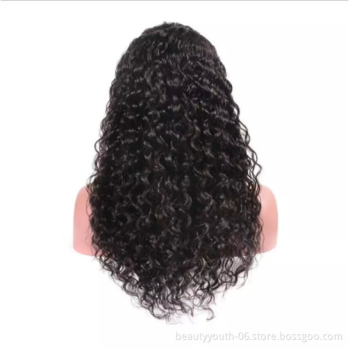 Beauty Youth 100 Human Hair Lace Frontal Wigs Curly